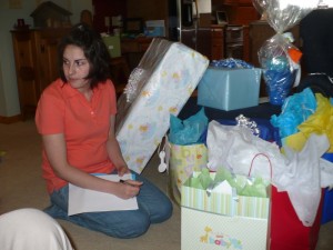 Look at all these gifts! I am glad Ang was recording everything for me!